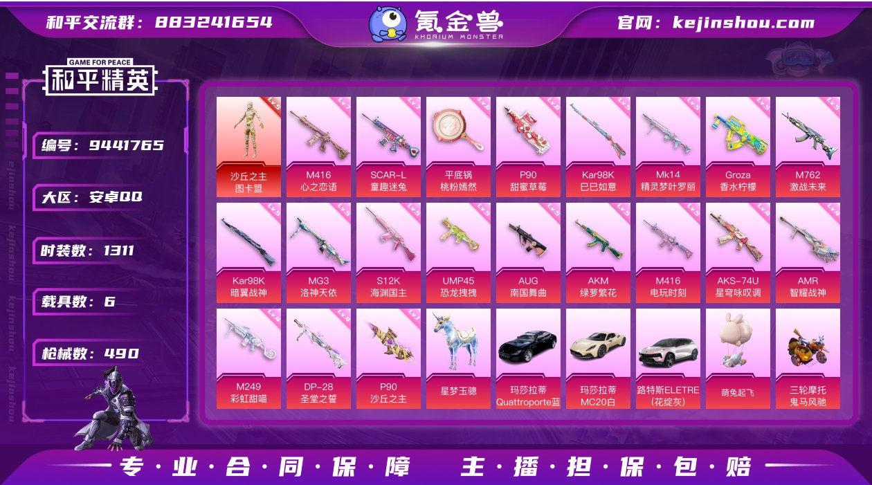 实名: 可修改 时装数: 1311 载具数...