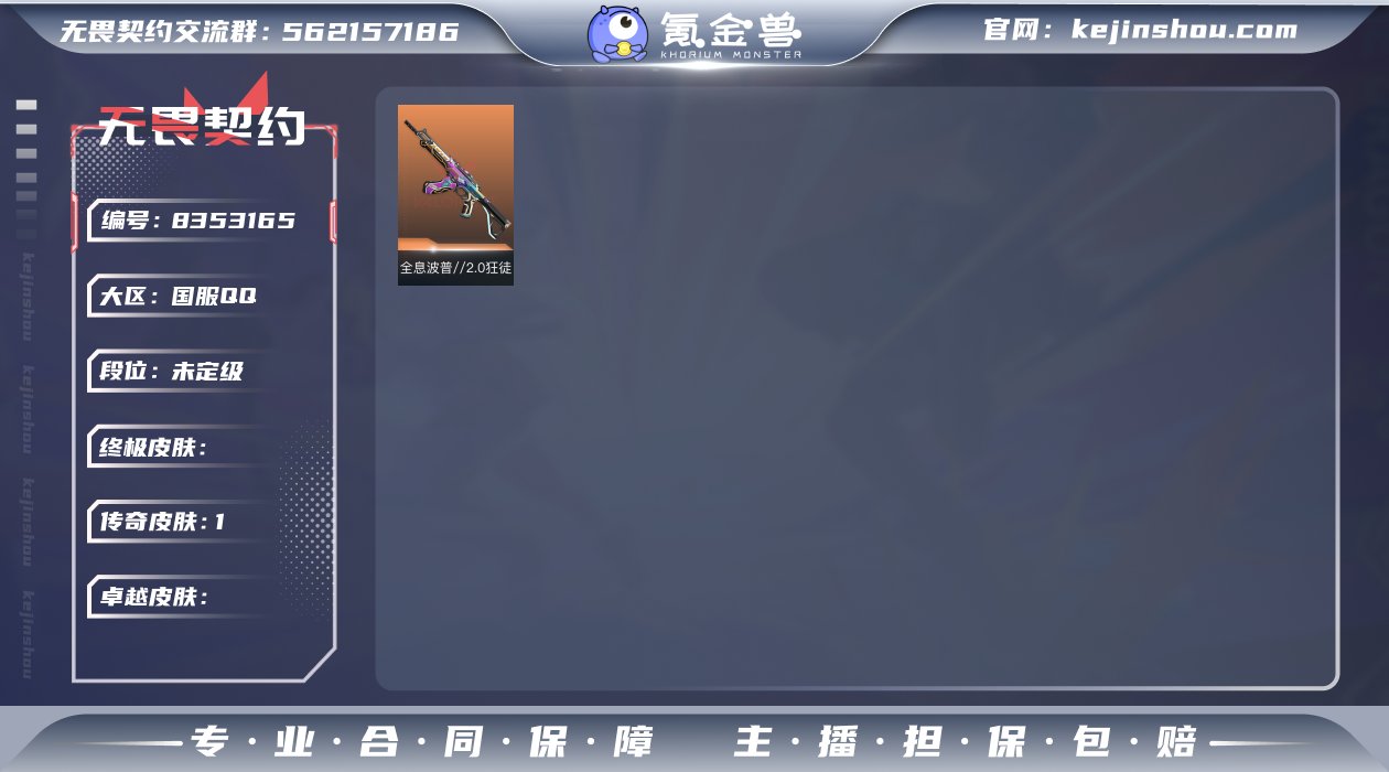 实名: 可修改 皮肤资产价值: 1590 ...
