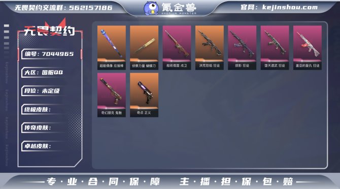 Lv70|未定级， 刀皮数量2，枪皮数量2...