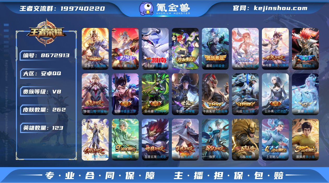 实名: 可修改 贵族等级: V8 英雄数:...