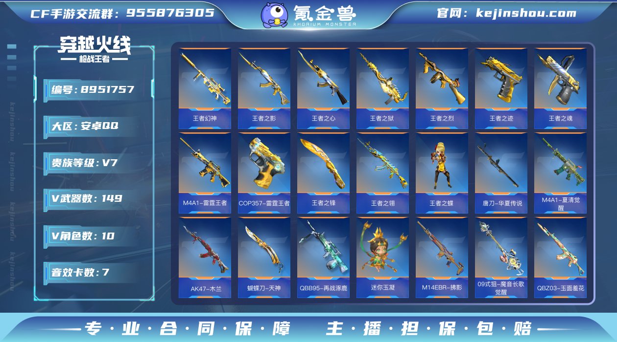 实名: 可修改 v武器数: 149 王者武...