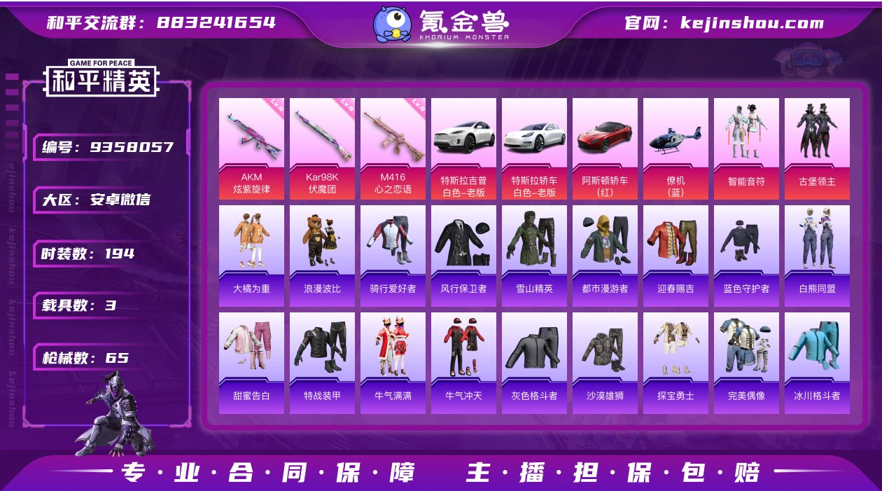 实名: 可修改 时装数: 194 载具数:...