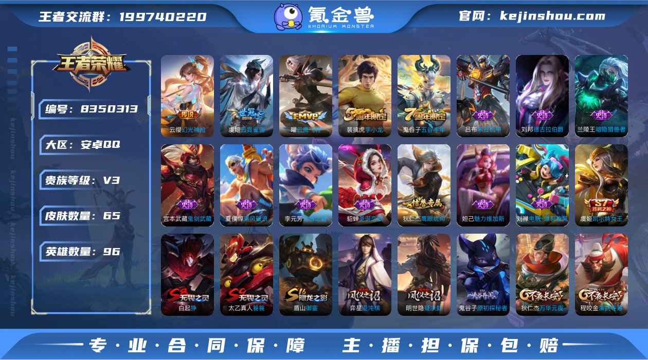 V3734 65皮3传说 幻光神枪 云霓雀...