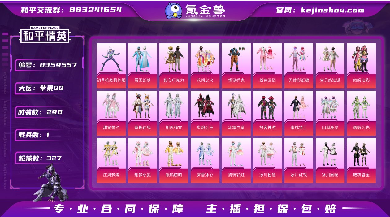 实名: 可修改 时装数: 298 载具数:...
