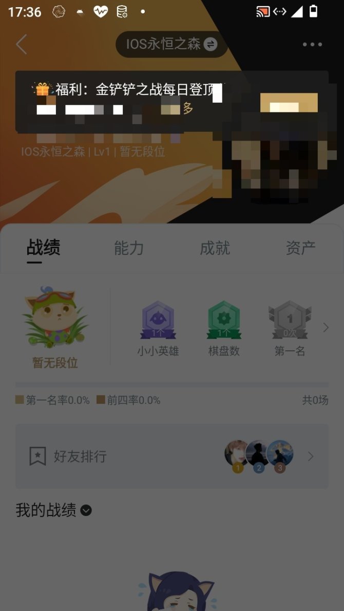 实名: 可修改 小小英雄数量: 1 竞技场...