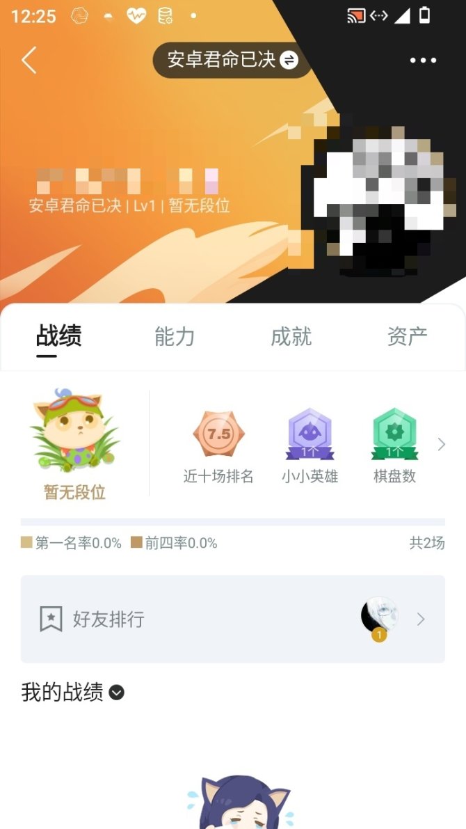 实名: 可修改 小小英雄数量: 1 竞技场...