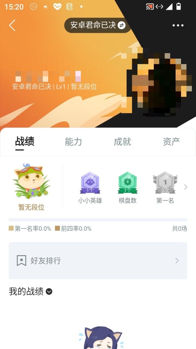 实名: 可修改 小小英雄数量: 1 竞技场...