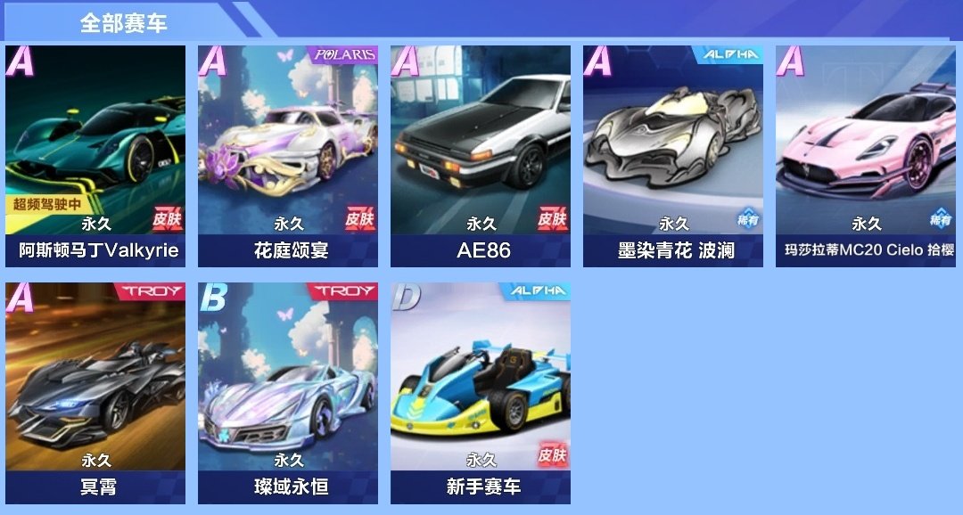 实名: 可修改 永久A车数: 6 男套装数...