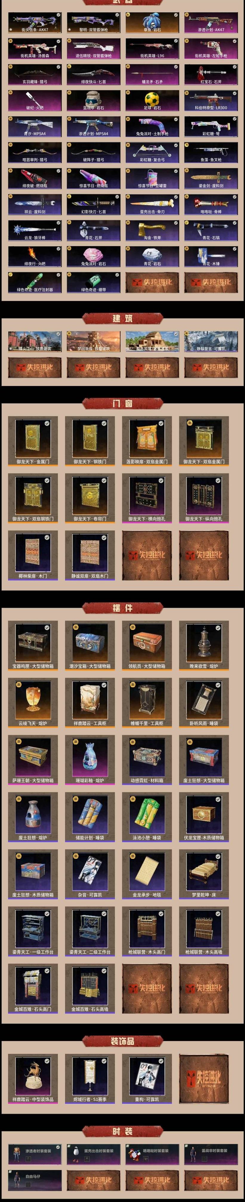 街头信条·AK47，黎明·双管散弹枪 章鱼...