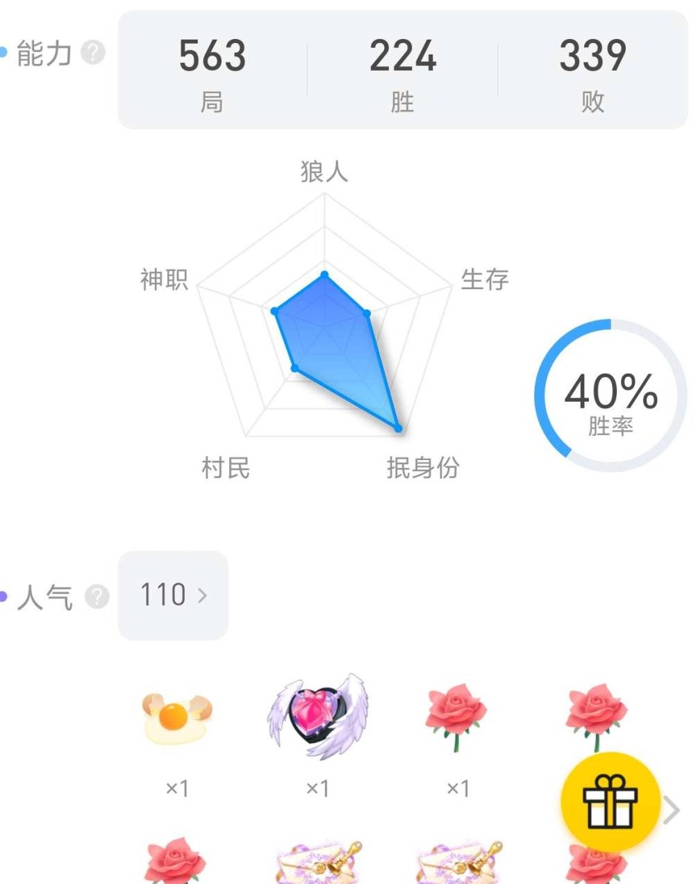 卖家说:人气超过一百，抢身份卡还有12，金...