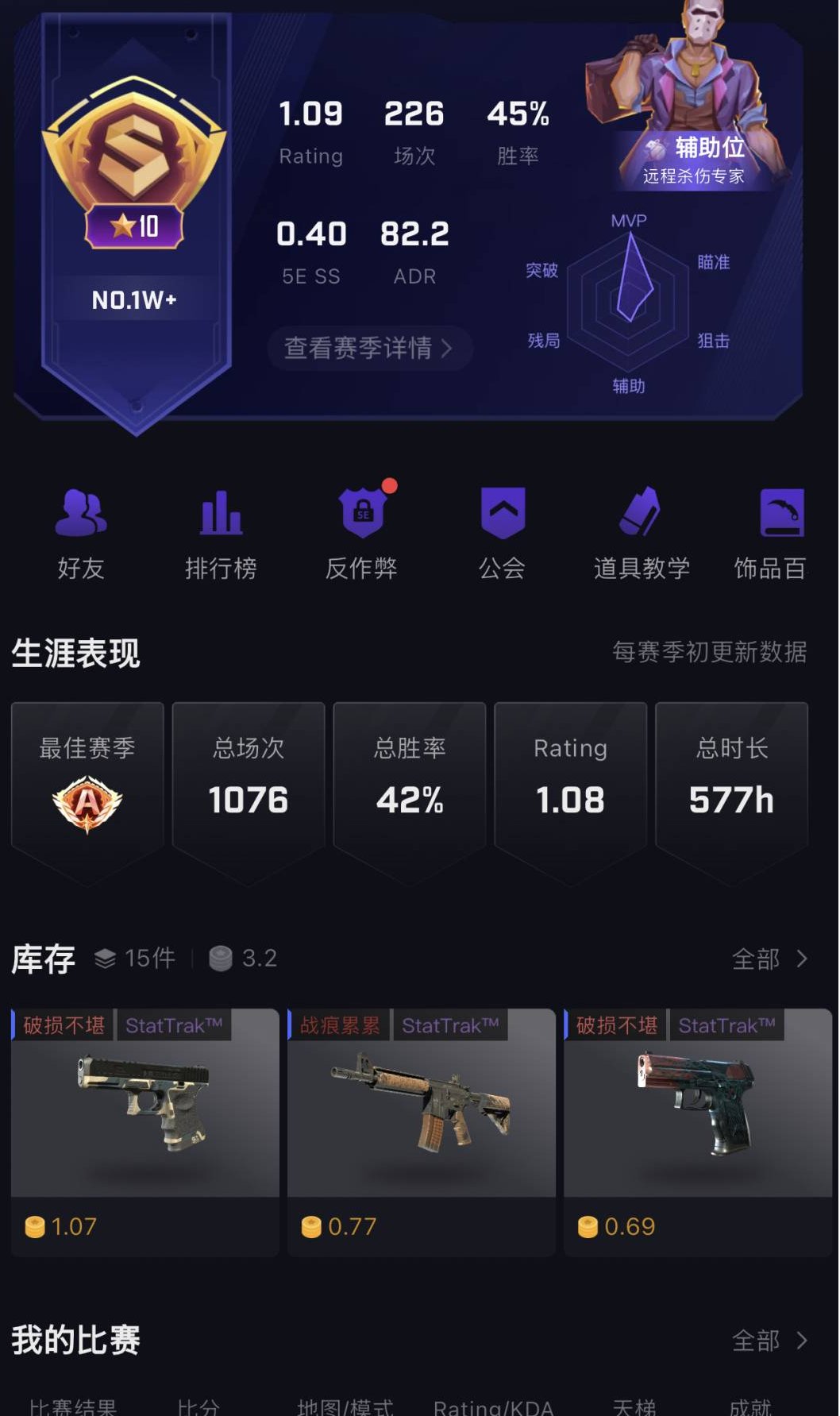 初邮情况:初邮出售 卖家说:只有段位 5e...